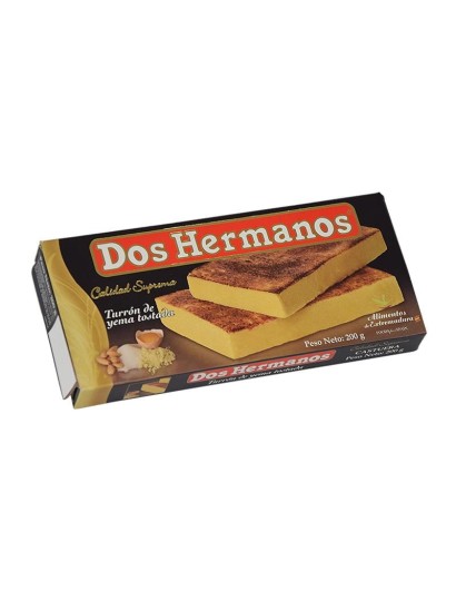 Turrón de yema tostada - clásico. Dos Hermanos 200g