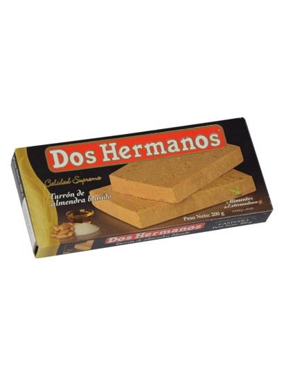 Turrón de Almendra blando - clásico. Dos Hermanos