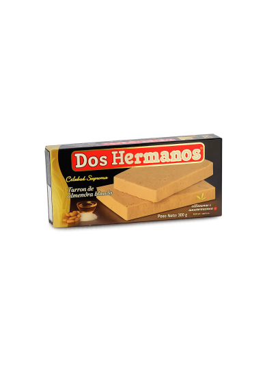 Turrón de Almendra blando - clásico. Dos Hermanos