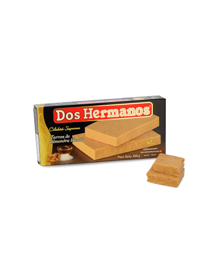 Turrón de Almendra blando - clásico. Dos Hermanos