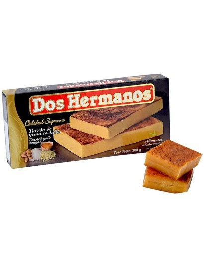 Turrón de yema tostada - clásico. Dos Hermanos 300g