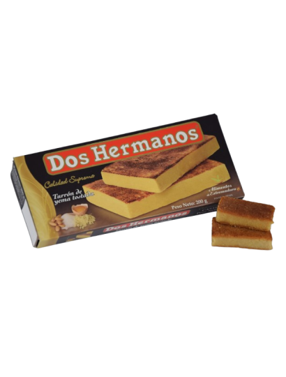 Turrón de yema tostada - clásico. Dos Hermanos 200g