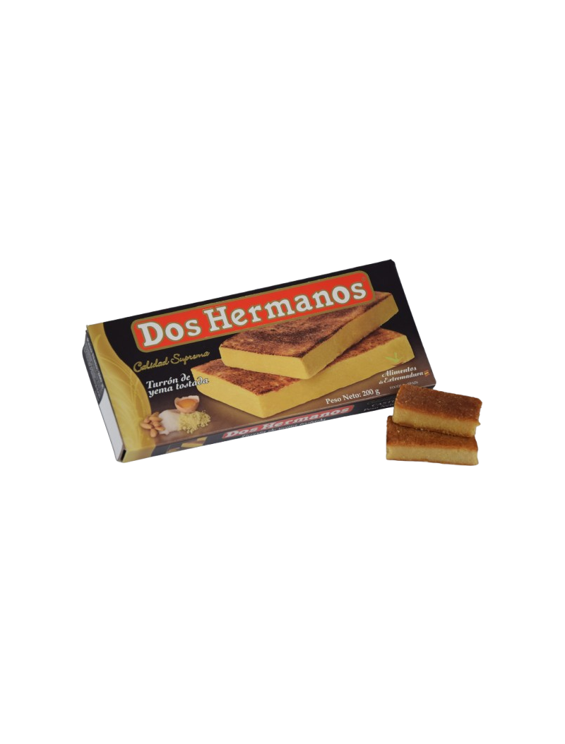 Turrón de yema tostada - clásico. Dos Hermanos 200g
