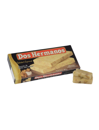 Turrón de mazapán con nueces - clásico. Dos Hermanos 200g
