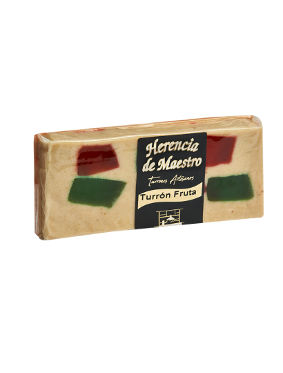 Turrón de Mazapán con Frutas Artesano - Calidad Gourmet. Herencia de Maestro 300g