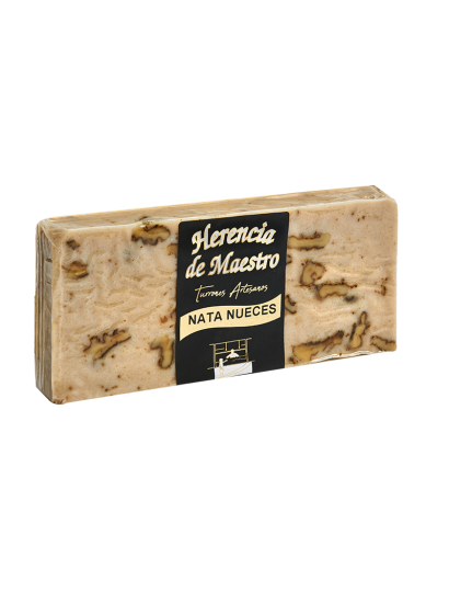 Turrón de Nata con Nueces Artesano. Calidad Premium. Herencia de Maestro 300g