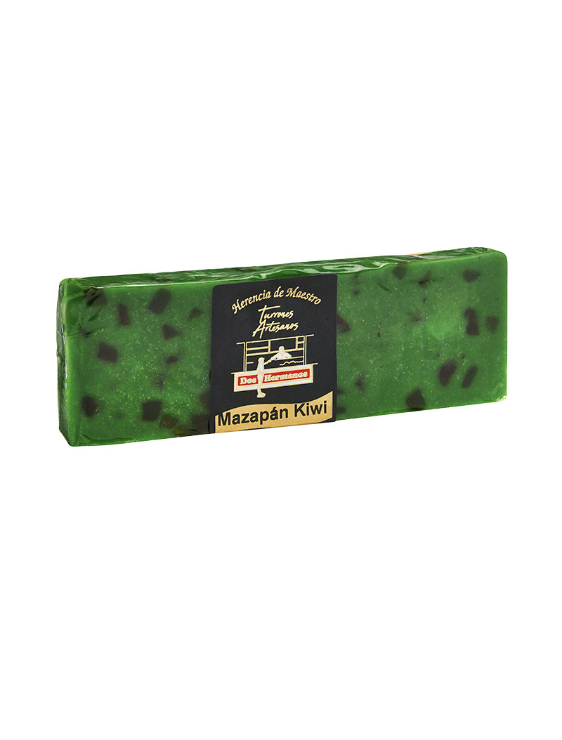 Turrón de  Mazapán con  Kiwi Artesano - Selección Gormet. Herencia de Maestro 250g