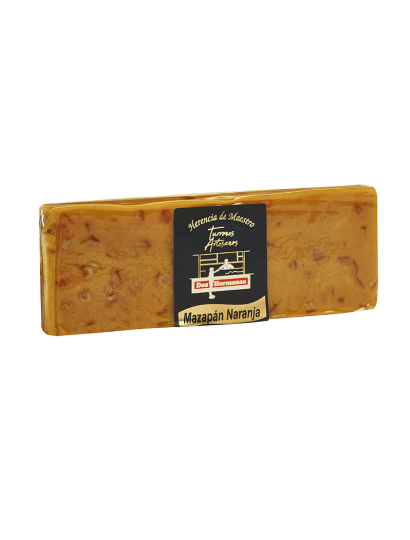 Turrón de  Mazapán y Naranja  Artesano - Selección Gourmet .  Herencia de Maestro. 250g