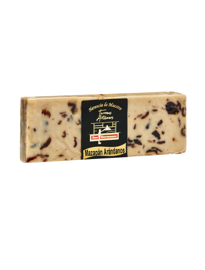 Turrón de Mazpán con Arándanos Artesano - Selección Gourmet.  Herencia de Maestro. 250g