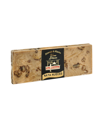Turrón de Mazapán con  Nata y Nueces Artesano. Selección Gourmet. Herencia de Maestro. 250g